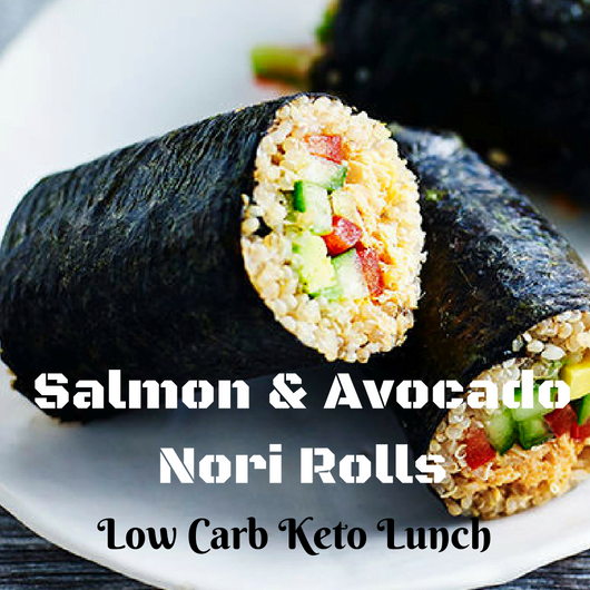 Avocado & Salmon Nori Rolls