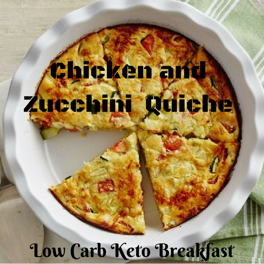 Keto Chicken and Zucchini Quiche