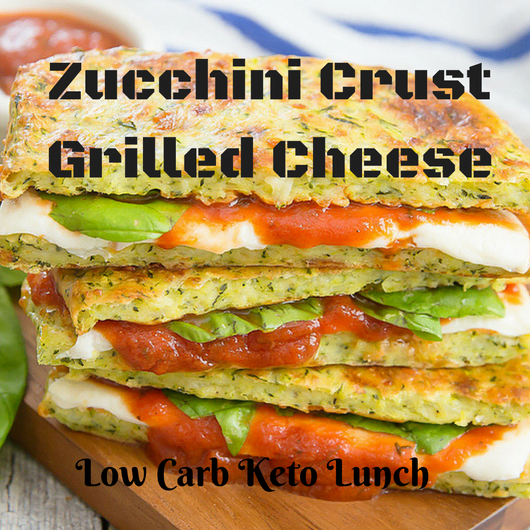 Zucchini Crust Grilled Cheese