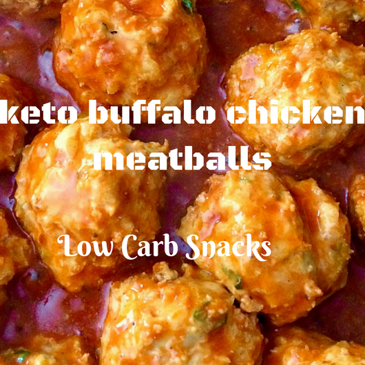 Keto buffalo chicken meatballs