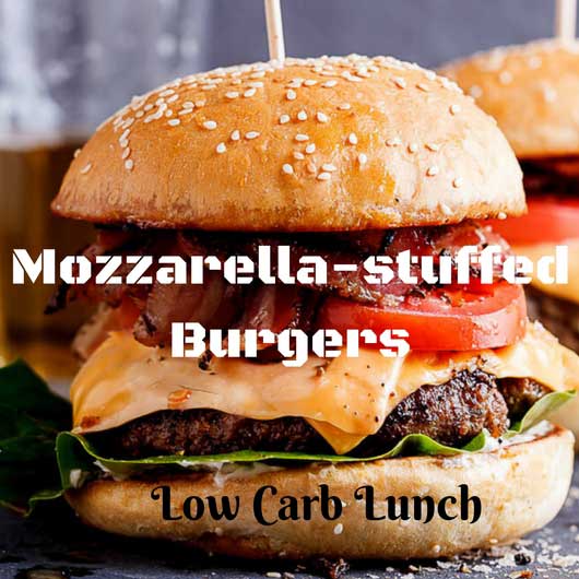 Mozzarella Stuffed Burgers