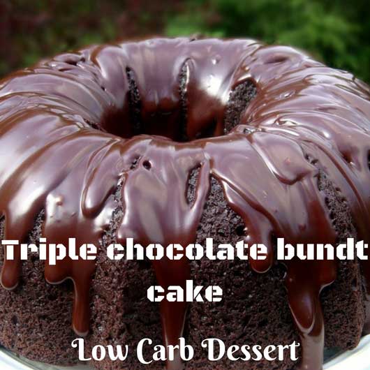 triple chocolate bundt cake
