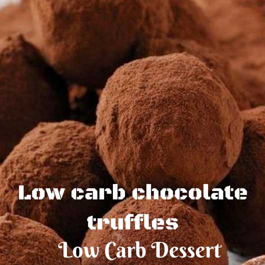 low carb chocolate truffles - low carb desserts