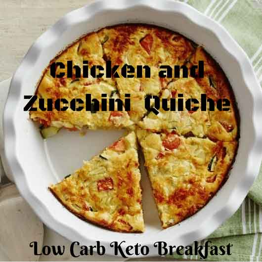 Chicken and Zucchini Quiche