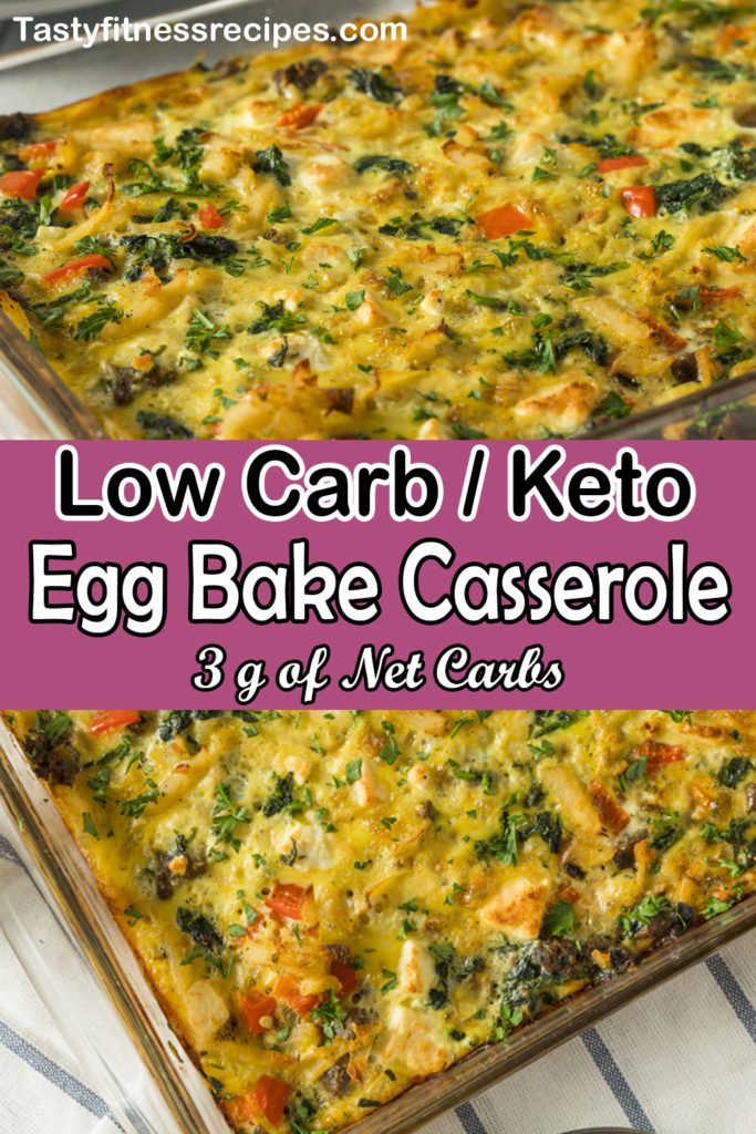 Keto Egg Casserole - Low Carb Egg Bake Cheese Casserole