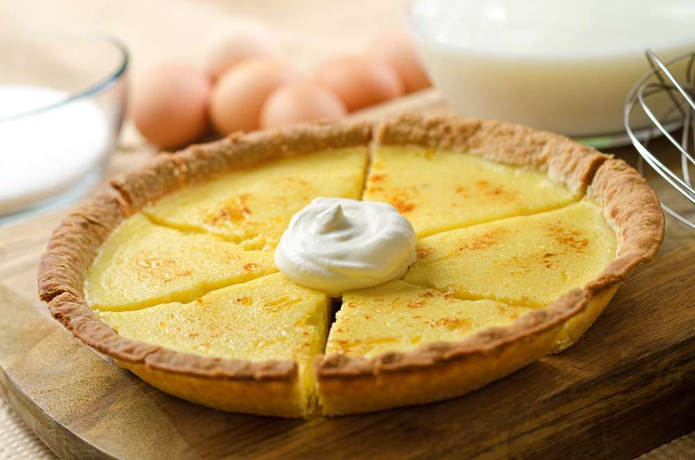 keto egg custard pie