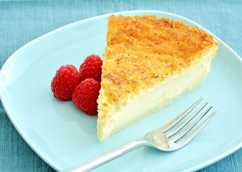 keto sugar free egg custard pie