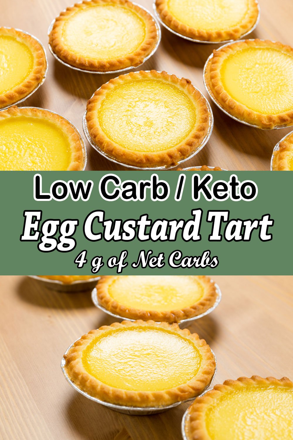 low carb keto egg custard tart