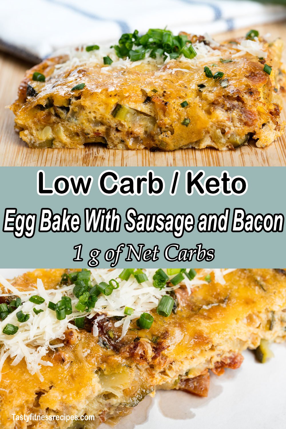 low carb keto egg bake with sausage