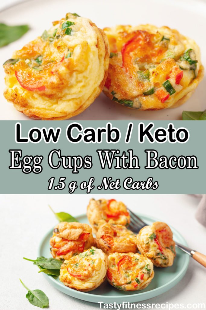 low carb keto egg cups with bacon