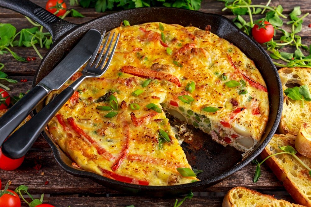low carb egg frittata