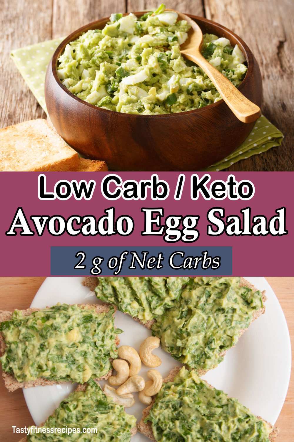 low carb keto avocado egg salad