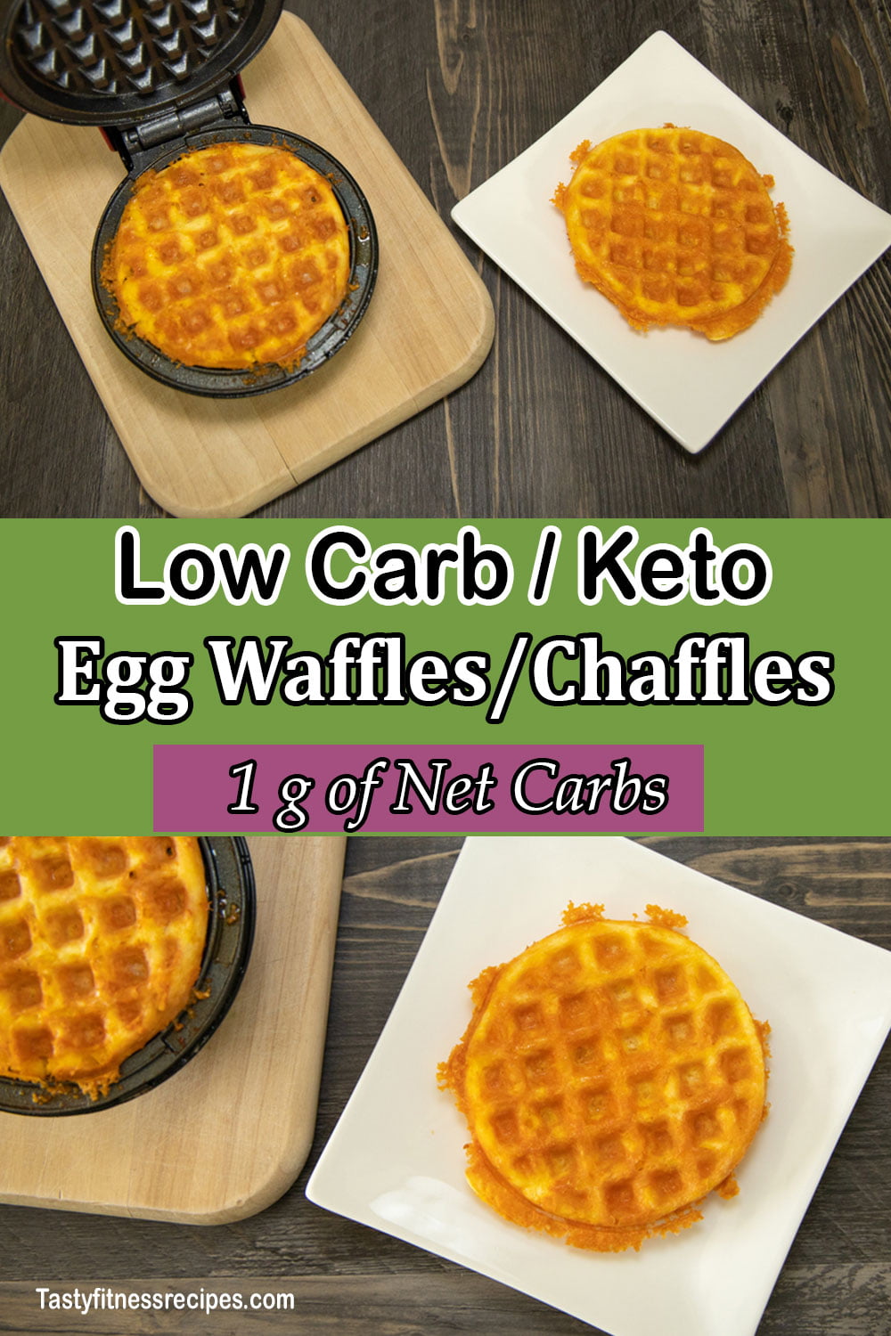 low carb keto egg waffle