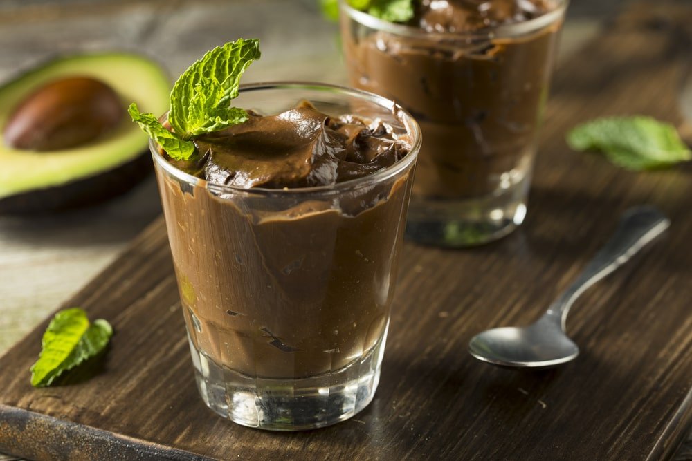 keto dark chocolate avocado pudding