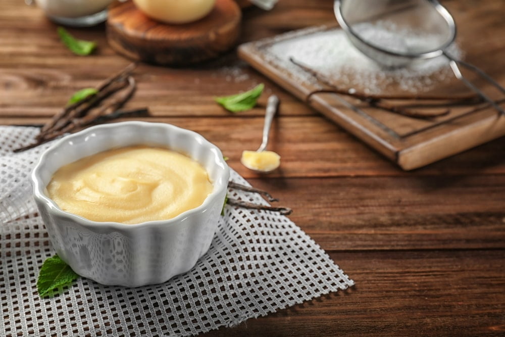 keto vanilla pudding with gelatin