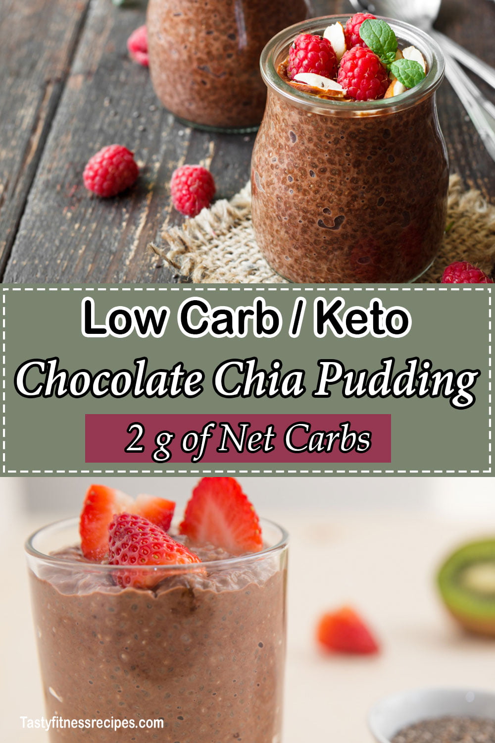 low carb keto chocolate chia pudding
