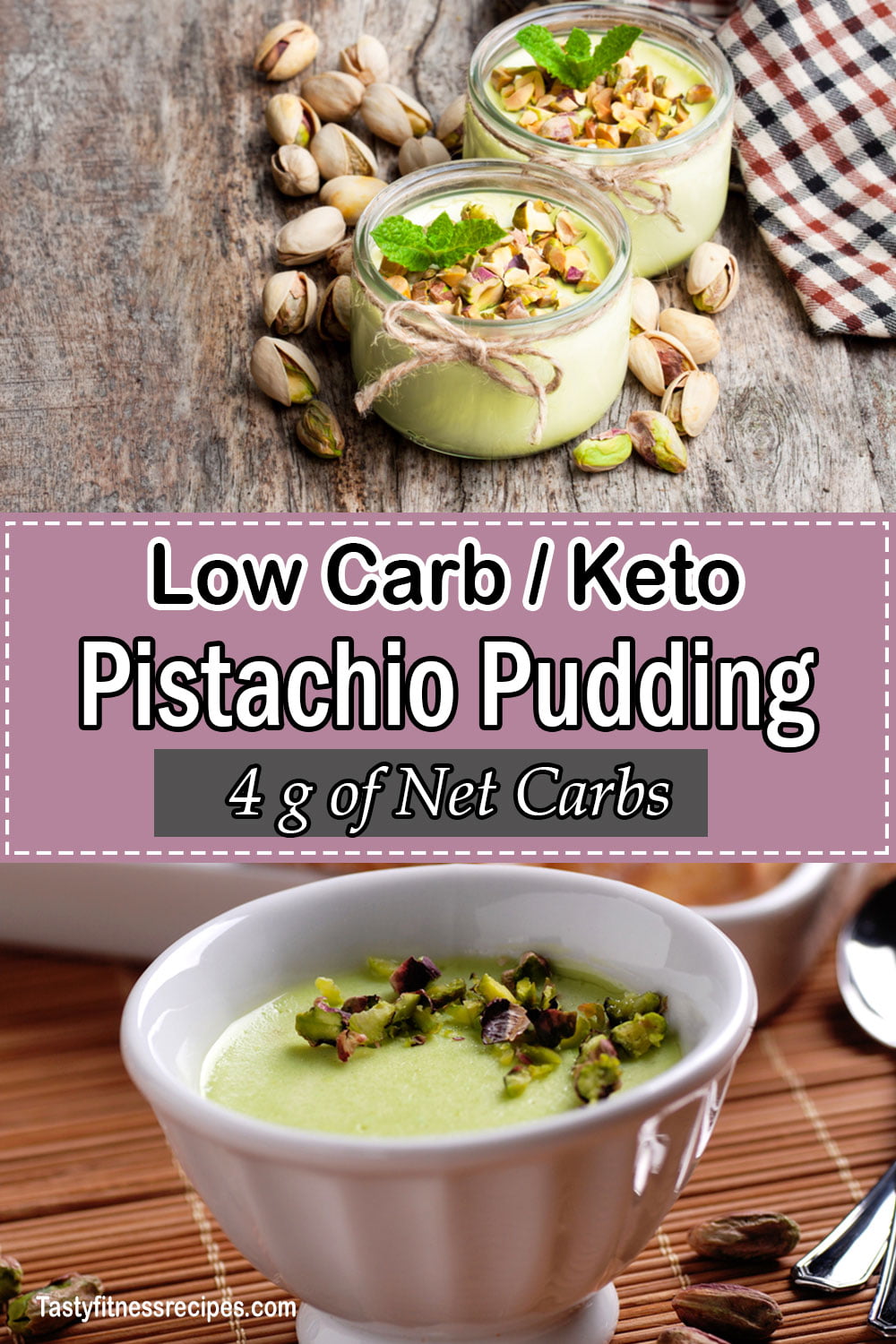low carb keto sugar free pistachio pudding