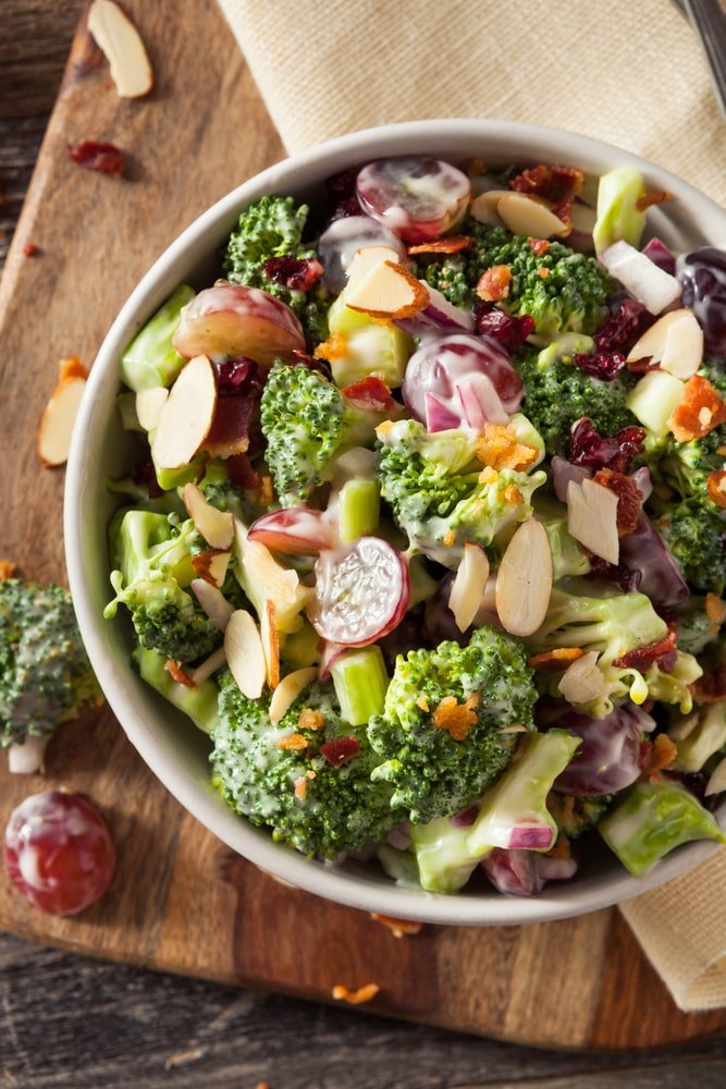 low carb broccoli salad