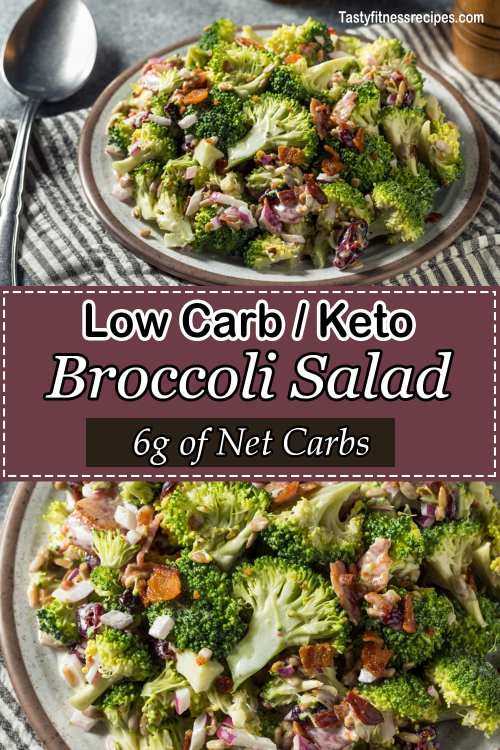 low carb keto broccoli salad