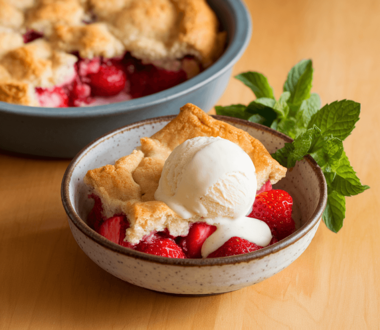 strawberry cobbler recipe