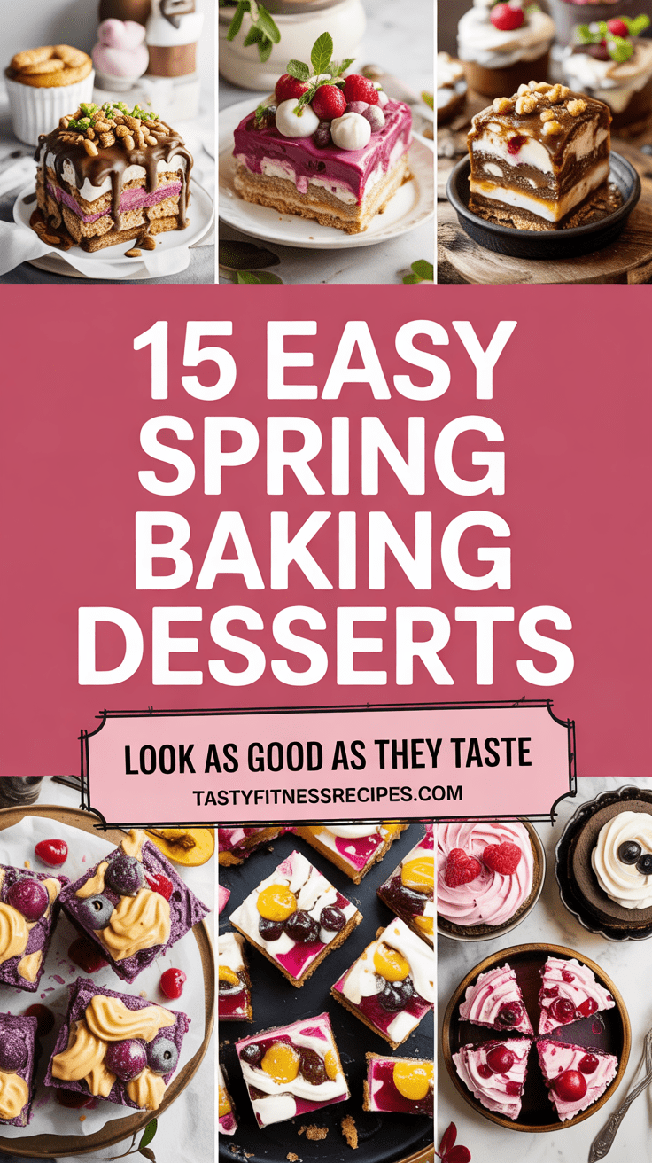 15 Easy Spring Baking Desserts That Look as Good as They Taste and Are Totally Irresistible