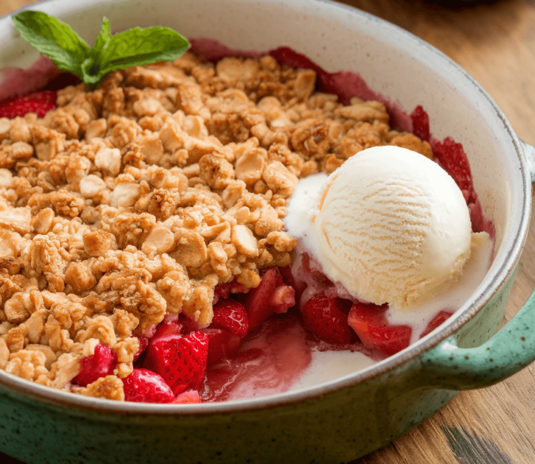 Strawberry Rhubarb Crisp