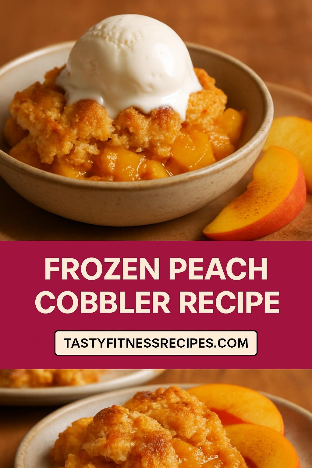 frozen peach cobbler recipe