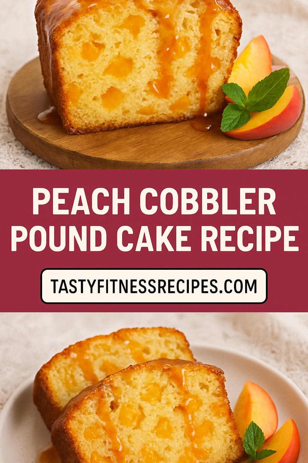peach cobbler pound cake recipe