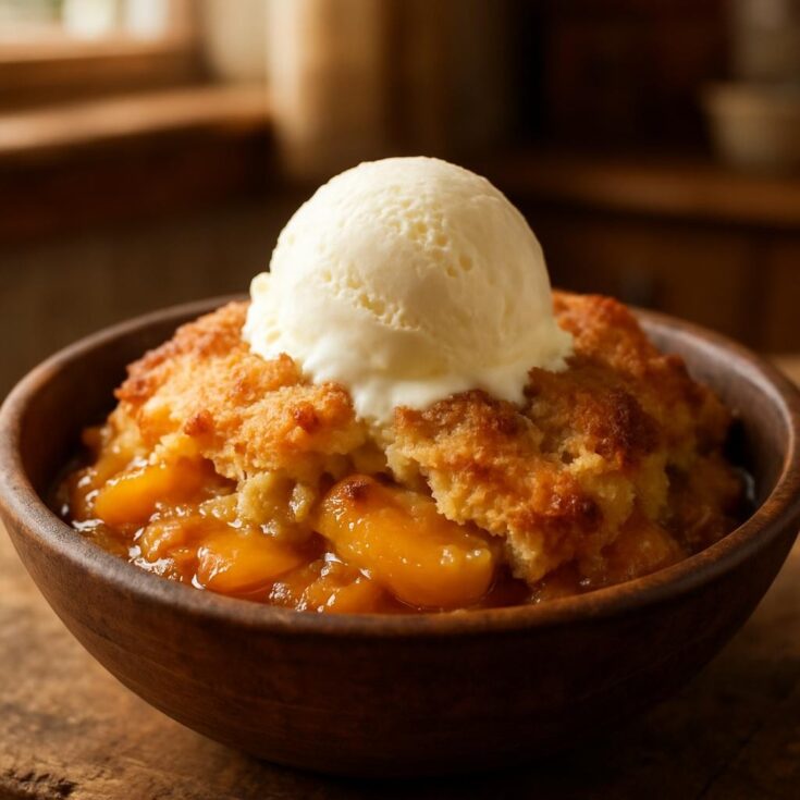 Dump Peach Cobbler