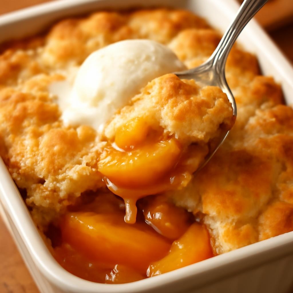 frozen peach cobbler recipe