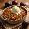 Warm Plum Crisp – A Juicy Summer Dessert with a Buttery Crunch