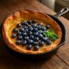 Blueberry Dutch Baby Pancake: A Puffy, Golden Skillet Delight