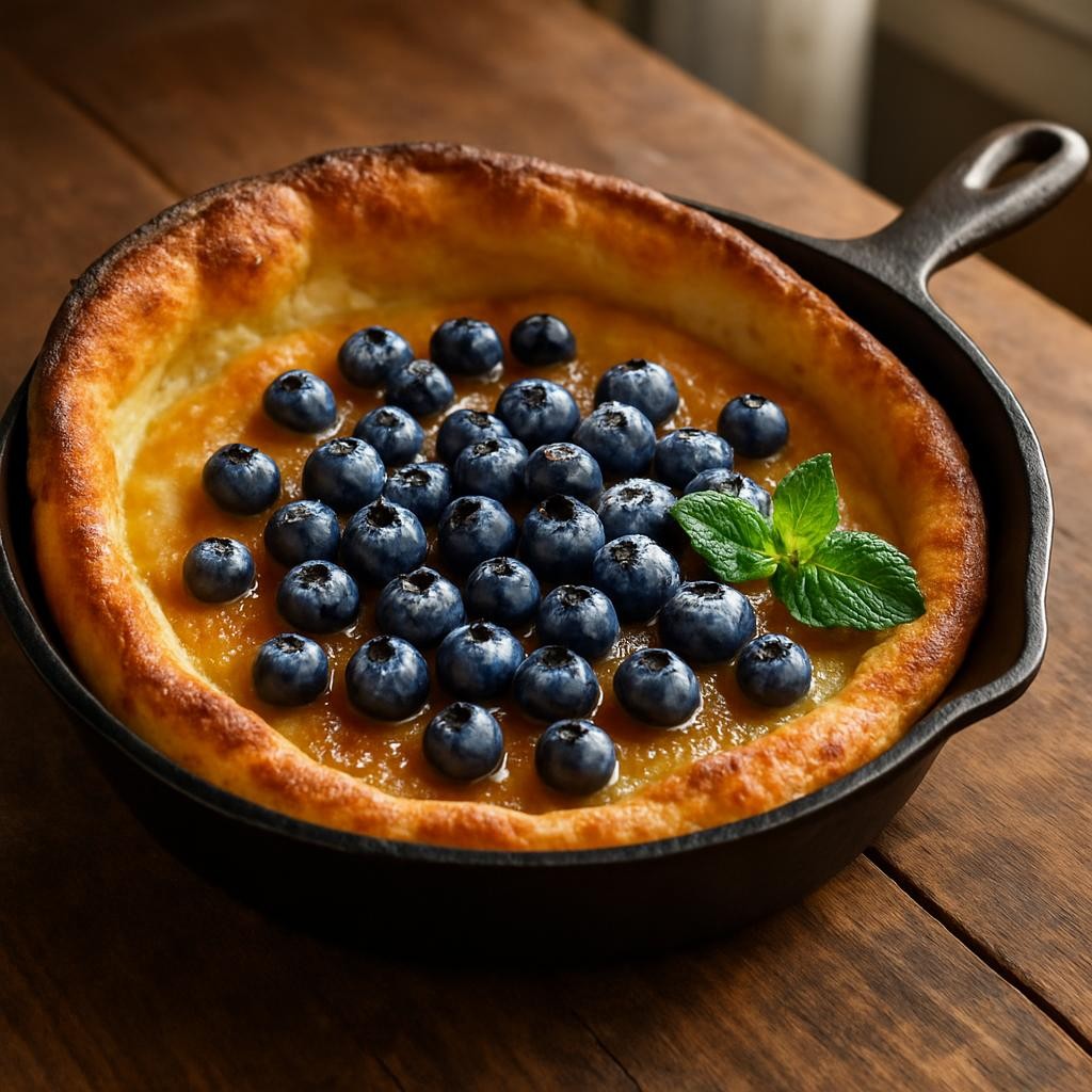 Blueberry Dutch Baby Pancake