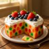 Jello Poke Cake with Zesty Lemon Twist
