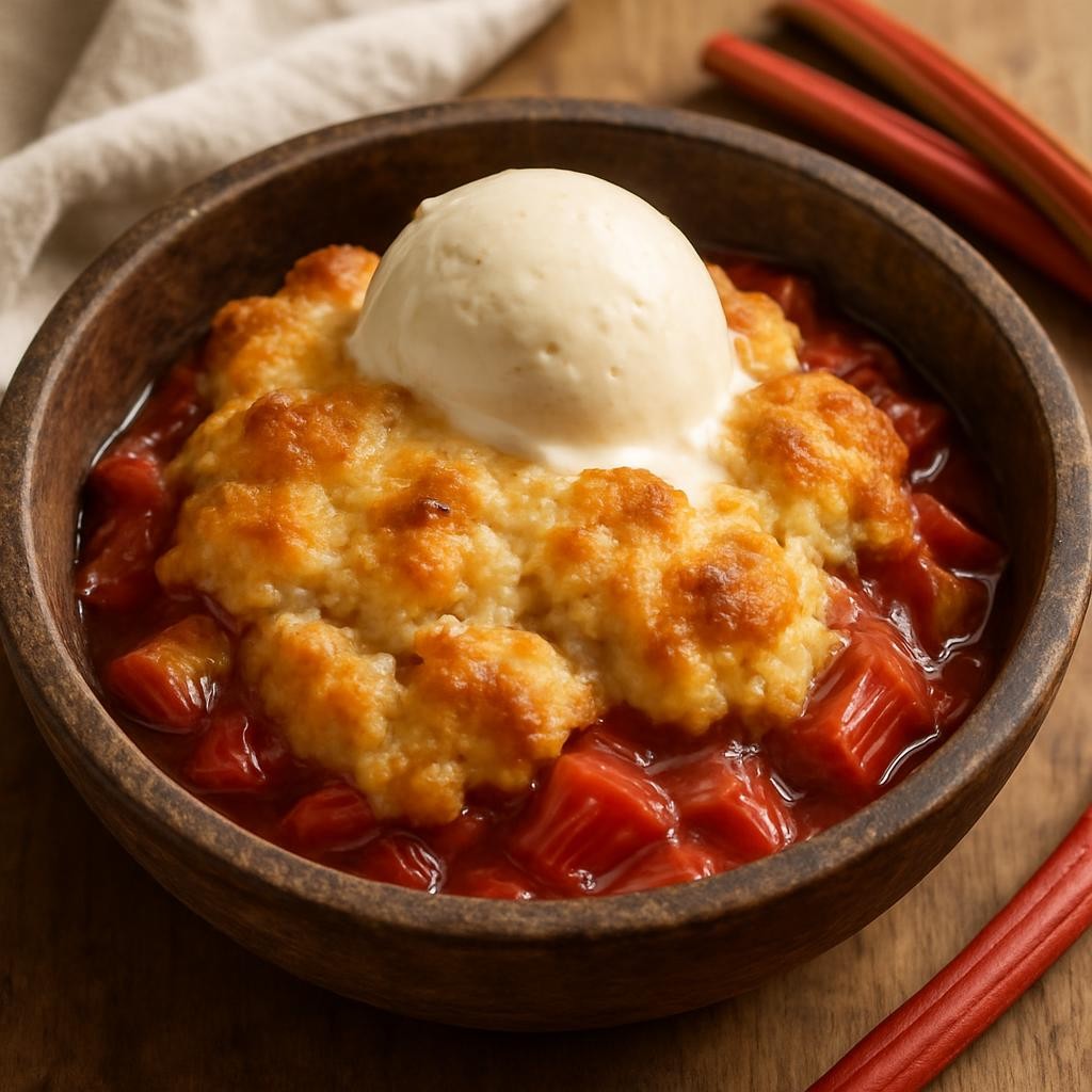 Rhubarb Cobbler