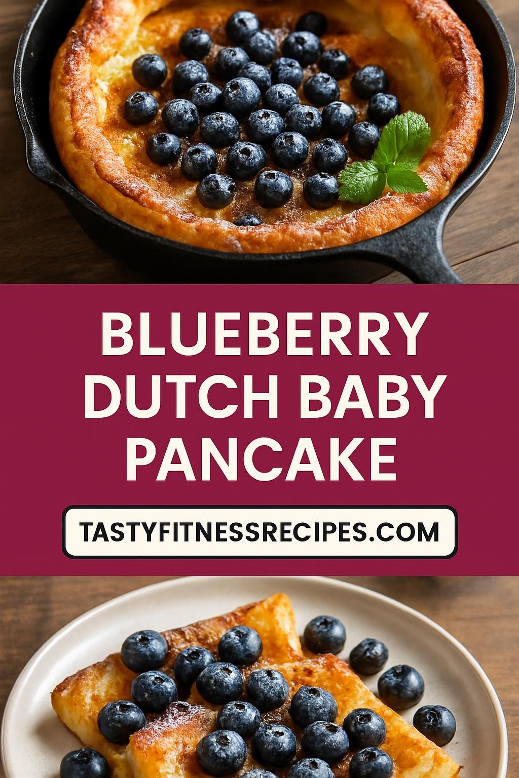 Blueberry Dutch Baby Pancake