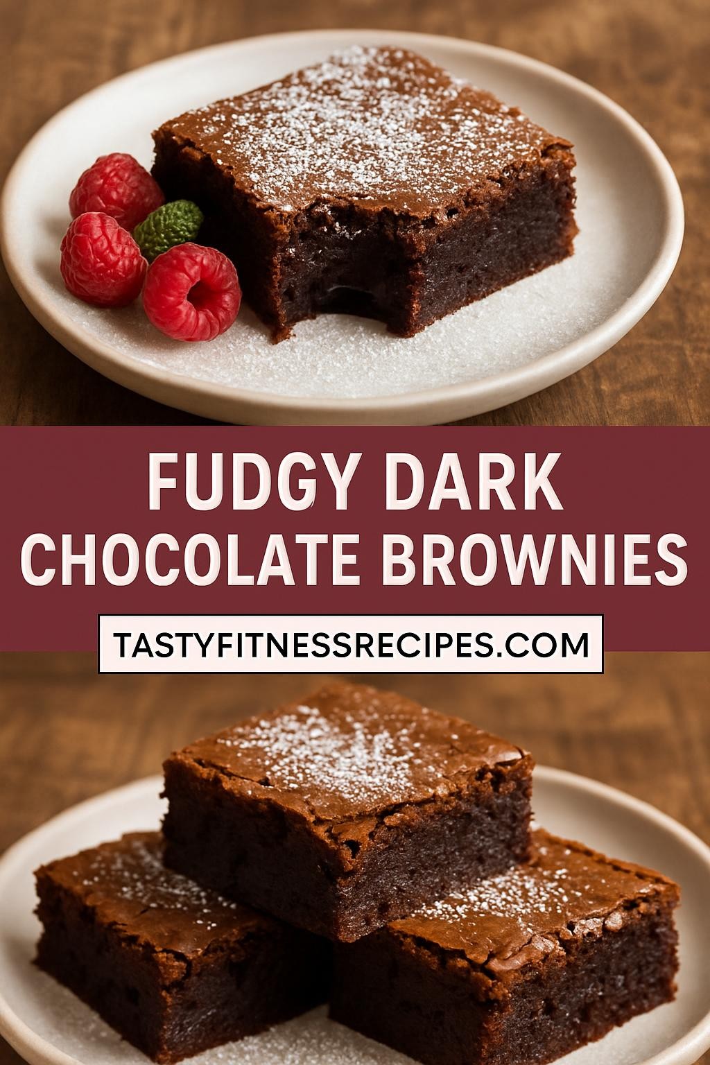 Fudgy Dark Chocolate Brownies