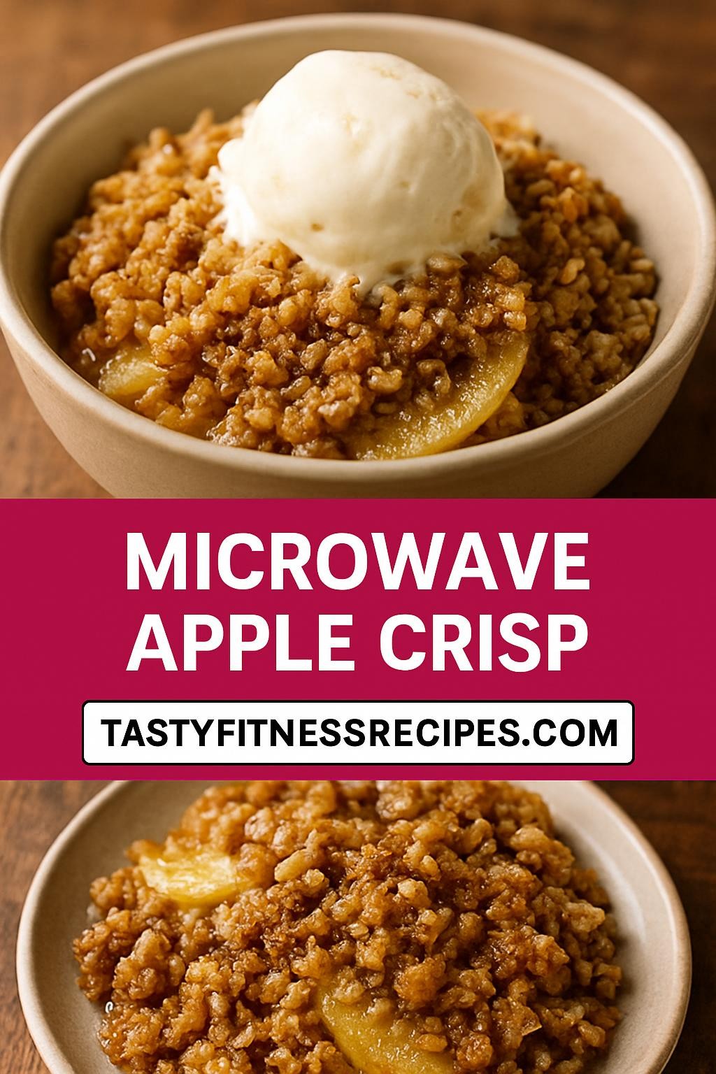 Microwave Apple Crisp