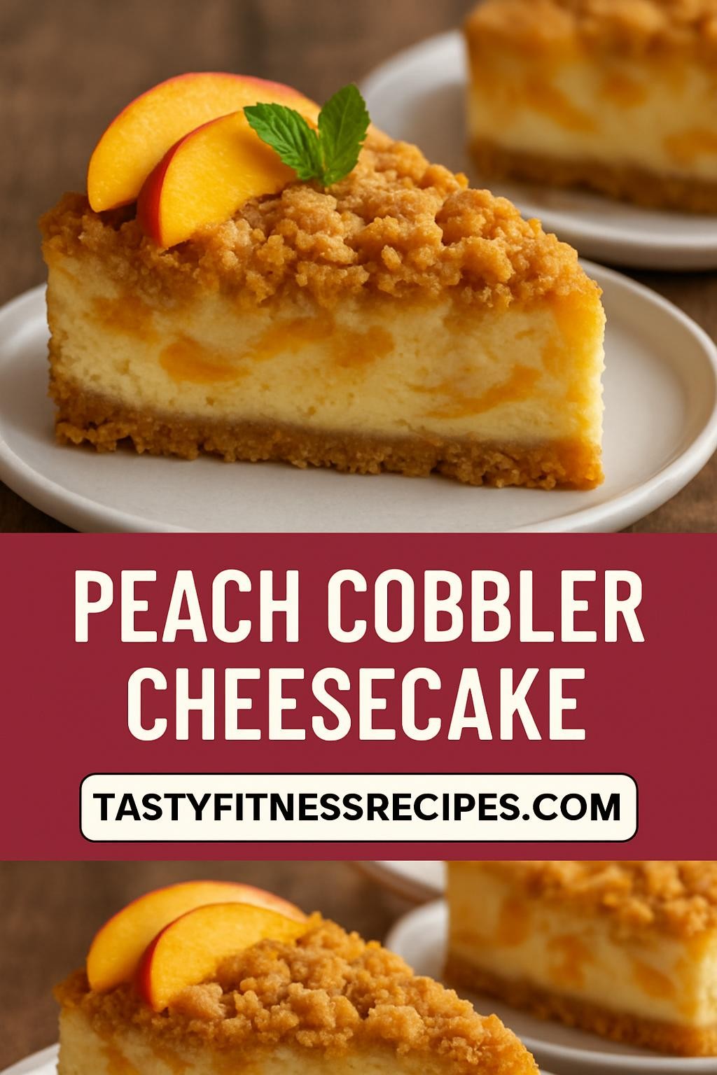 Peach Cobbler Cheesecake