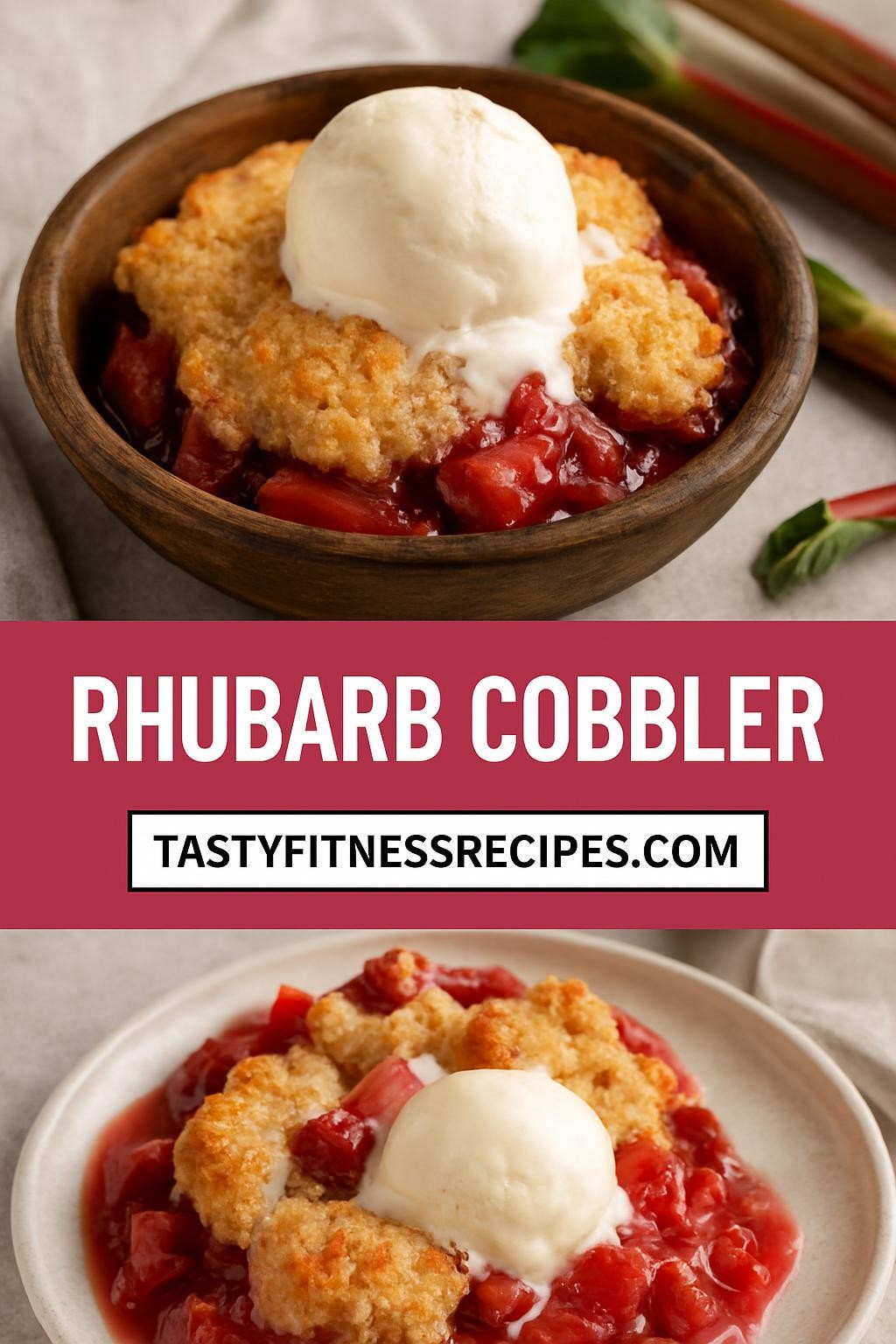 Rhubarb Cobbler