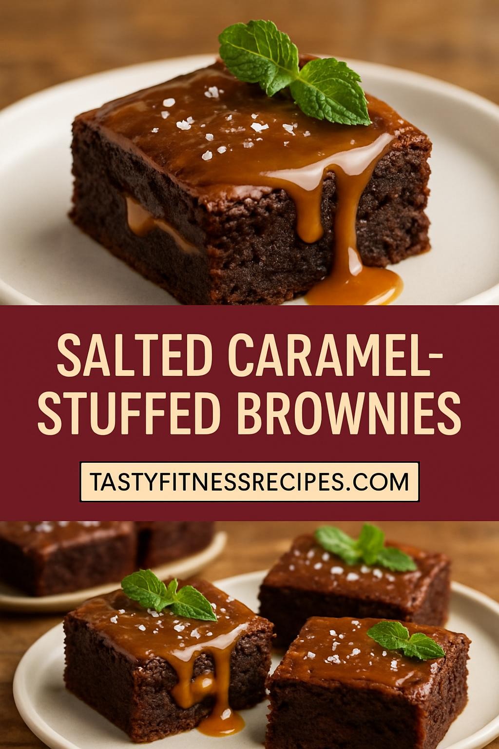 Salted Caramel-Stuffed Brownies