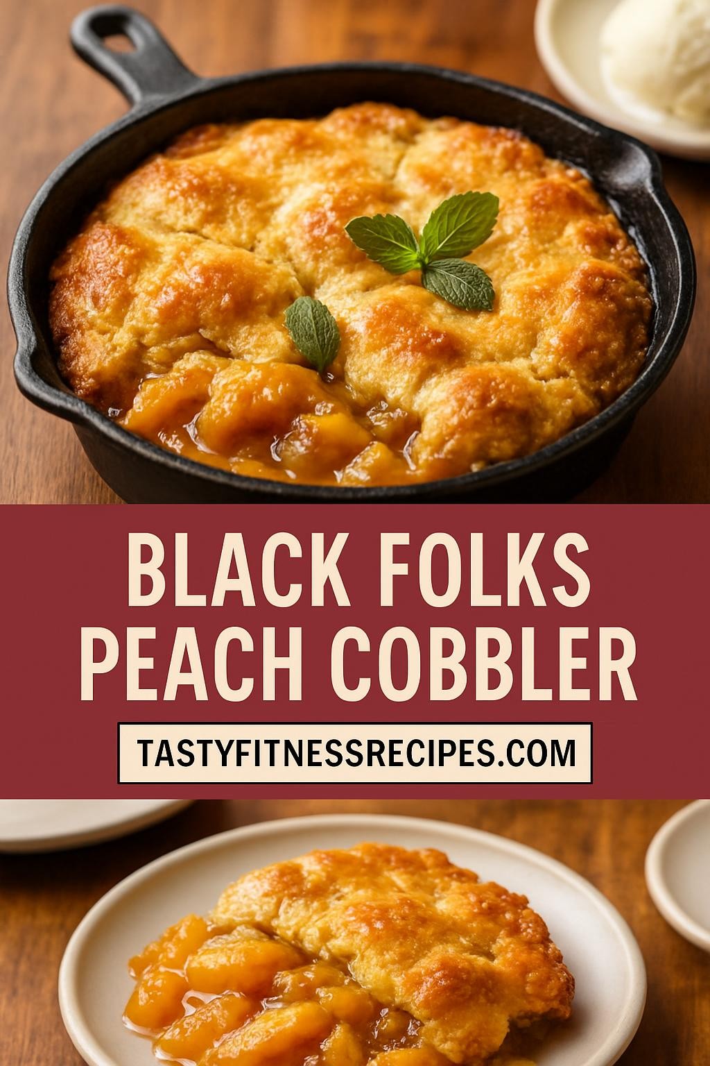 black folks peach cobbler