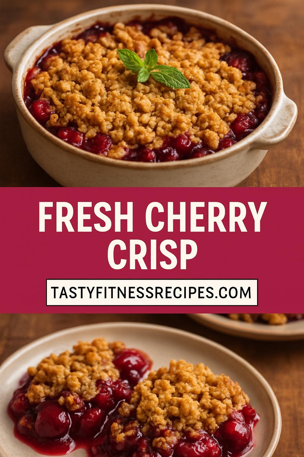 fresh cherry crisp