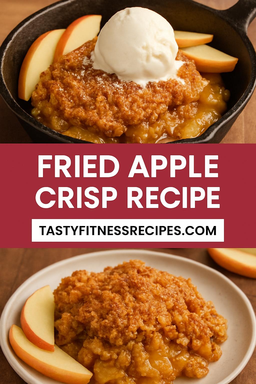 fried apple crisp recipe