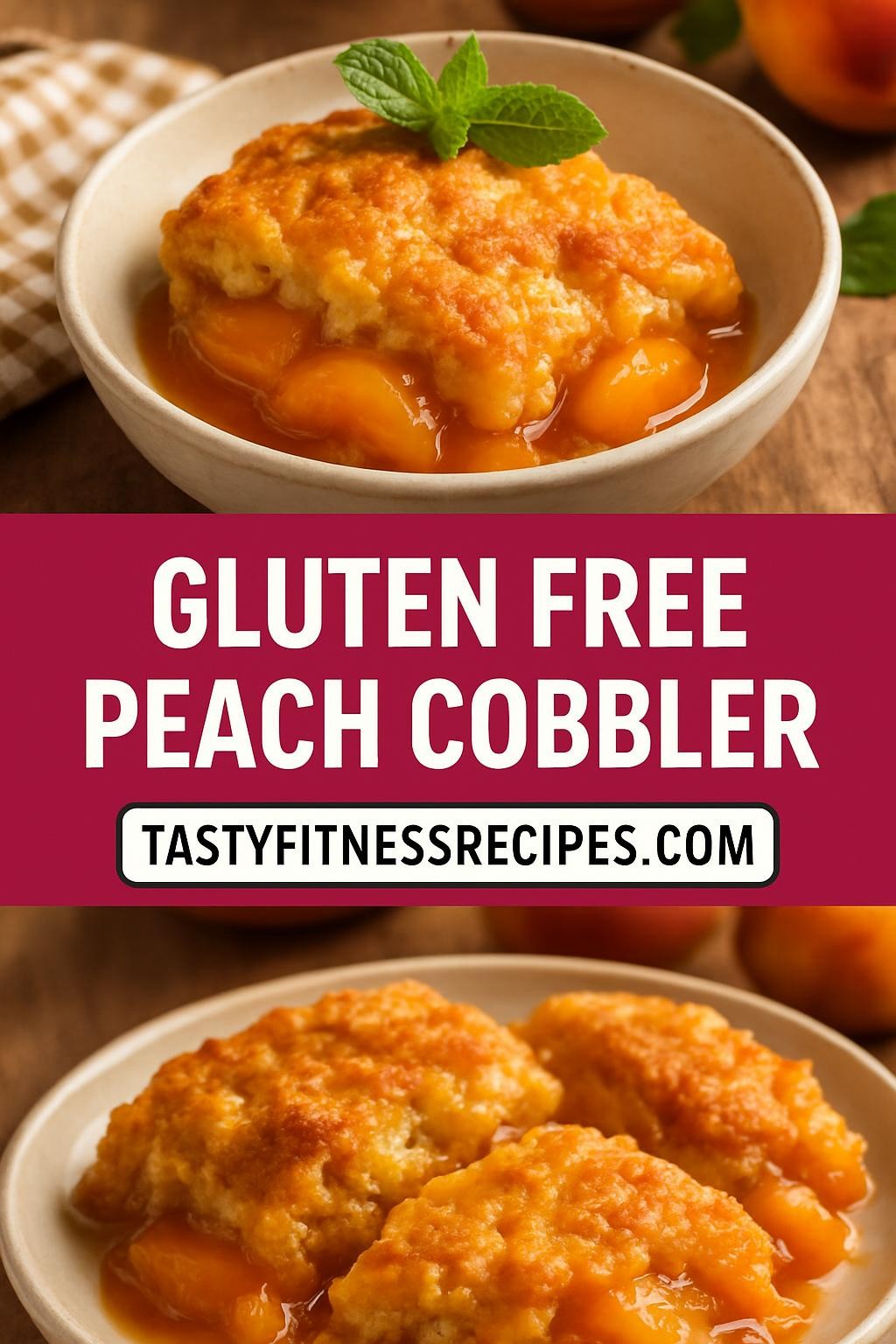 gluten free peach cobbler