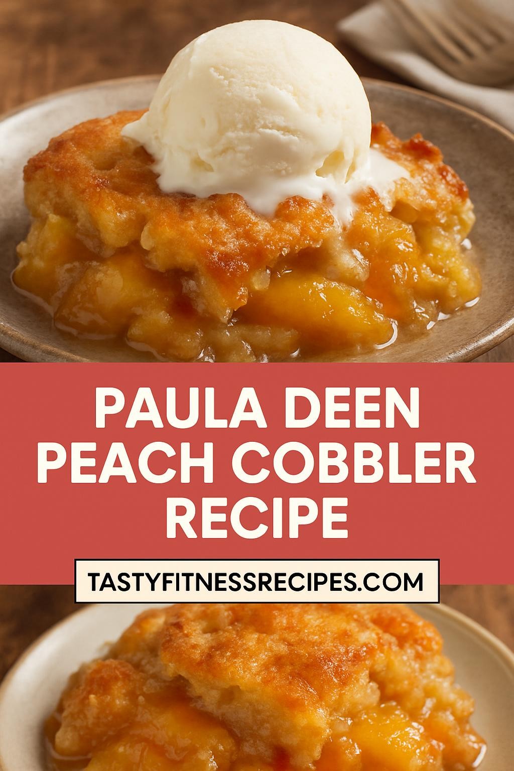 paula deen peach cobbler recipe