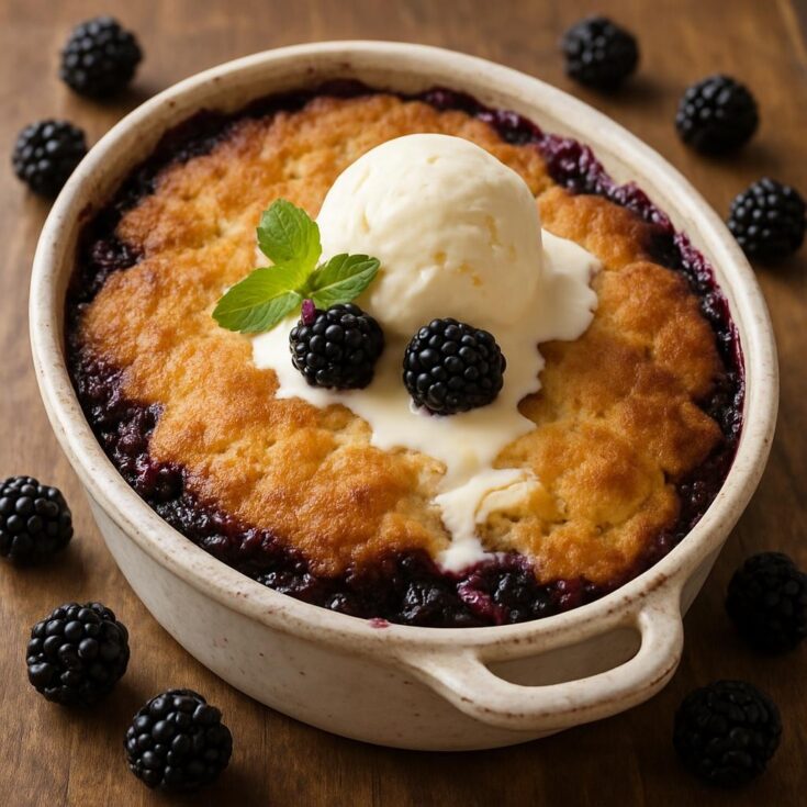 Bisquick Blackberry Cobbler