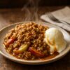 Caramel Apple Crisp with Melted Caramel Sauce – The Ultimate Fall Dessert!