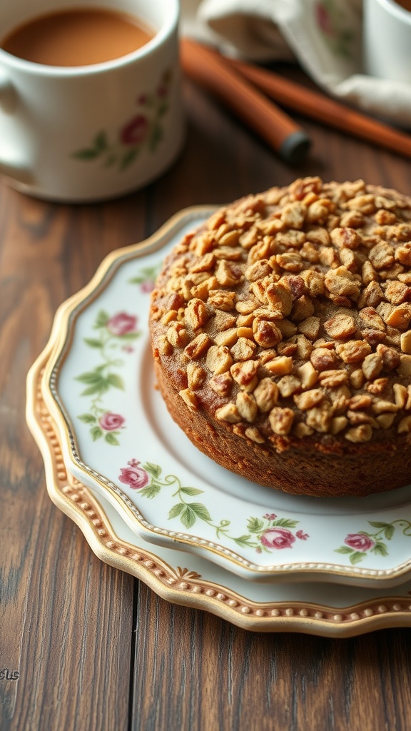 Classic Cinnamon Streusel Coffee Cake