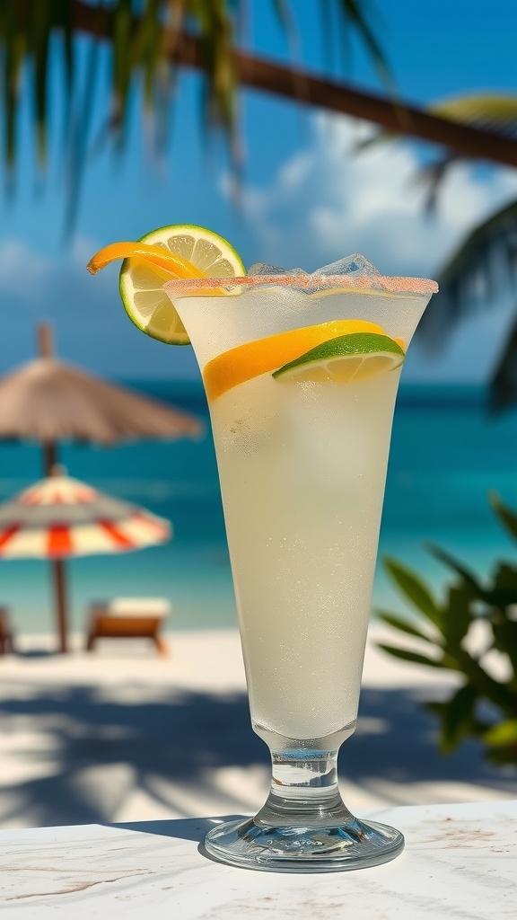 A refreshing Classic Daiquiri cocktail with citrus garnishes